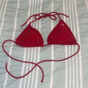 Red bikini top